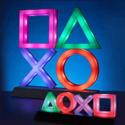 Playstation Sign Voice Control Icon Light Game Over