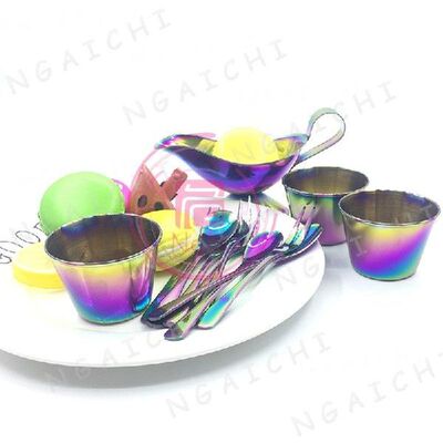 Stainless Steel Tray Sauce Dishes Mini Dish Colorful Steak