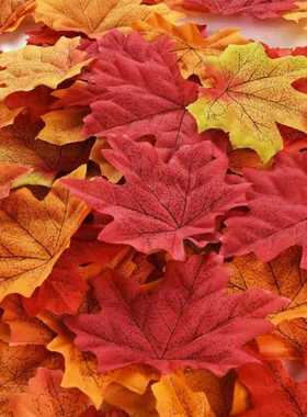 Artificial Maple Leaves Fake Fall Leaves Autumn Leaves Wedd