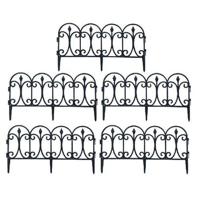 5pcs Garden Fence Inserted In The Ground Fence Garden