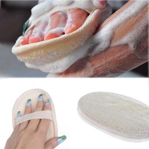 Natural Loofah Bath Shower Sponge Body Scrubber Exfoliator W