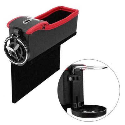 Car Seat Crevice Storage Box Cup Drink Holder Organizer Auto