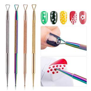 Tweezer Remover Nail-Art-Tools Nail-Cuticle-Pusher Uv-Gel-Po