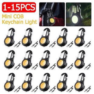 Portable Keychain 15pc LED COB Pocket Mini Flashlight