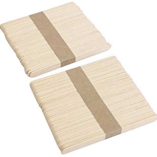 50PCS Wooden Waxing Spatula Tongue Depressor Tattoo Wax Medi