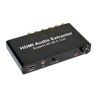 4K 3D 5.1CH HDMI Audio Extractor Decode Coaxial to RCA AC3/