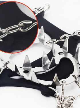 YUEDGE Stainless Steel 18 Teeth Universal Anti Slip Ice Snow