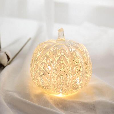 Lifelike Pumpkin Lamp Props Light for Shelf Wine Cabinet Din