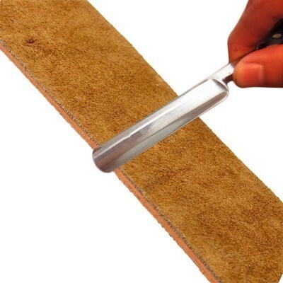 Genuine Leather Strop Strap Barber Straight Razor Folding Kn