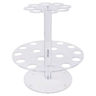 Double Layer 24 Holes Ice Cream Display Stand Acrylic Cones