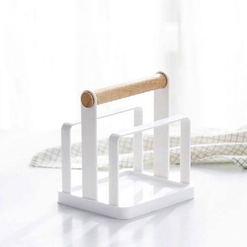 Multifunctional Kitchen Storage Rack Wooden Chopping Board