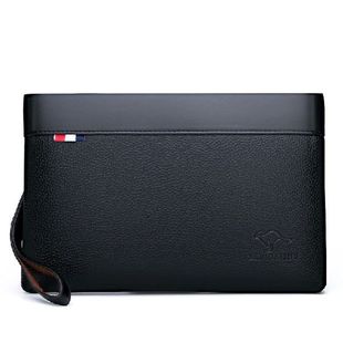 Leathe Bag Style Men Business Fashion Soft Clutch Handbag