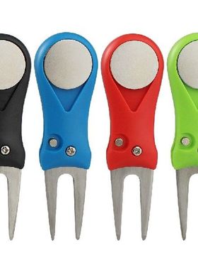 1 Pcs Steel Golf Divot Repair Switchblade Tool Pitch Groove