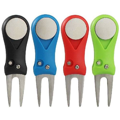 1 Pcs Steel Golf Divot Repair Switchblade Tool Pitch Groove