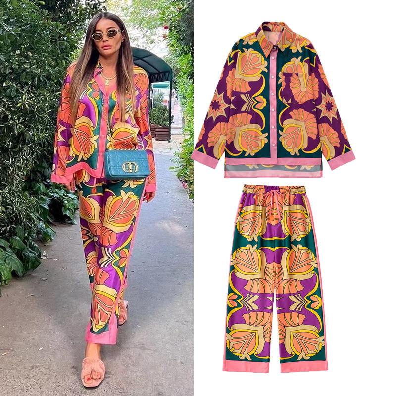 new fashion print elegant womens suit 2022 new elas