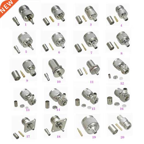 10Pcs Connector N Crimp RG316 RG174 / RG58 RG142 / RG8X LMR2