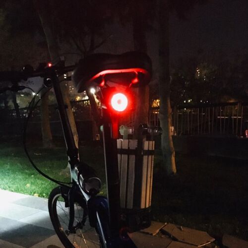Bike Light Q5 Smart Sensor USB LED Rear Cycling Lights MTB T