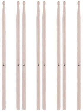 5 Pairs of 5A Music Band Maple Wood Drum Sticks