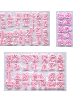 3 sets Plastic capital/letter/number fondant cutter cake/coo