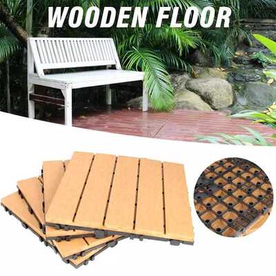 Freeshipping 30X30CM Garden Floor Patio Tiles Wood and Plast