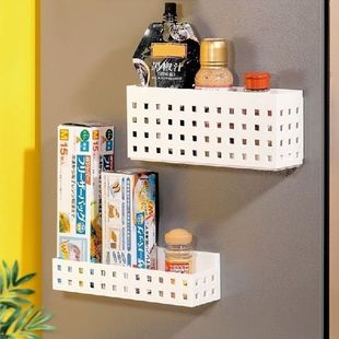 2022 New Kitchen Magnet Refrigerator Rack Microwave Side