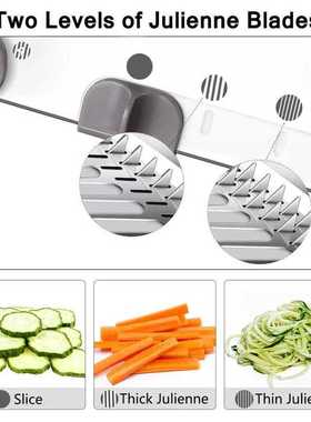 18 Types Adjustable Mandoline Slicer Stainless Steel Vegetab