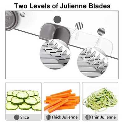 18 Types Adjustable Mandoline Slicer Stainless Steel Vegetab