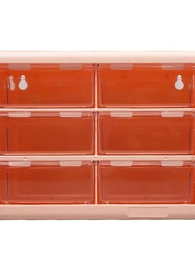 MINKYS Kawaii White/Pink 9 Grid ABS Drawer Desktop Organizer