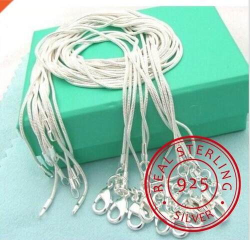 10pcs/lot Promotion! Wholesale 925 Sterling Silver Necklace,