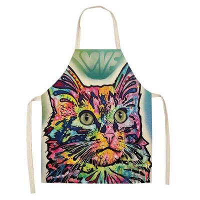 Kitchen Apron Baking Coffee-Shop Cartoon Dog Pinafore Cleani