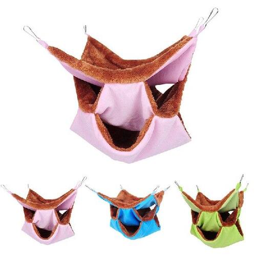 Warm Hamster Hammock Hanging Bed House Winter Small Animal