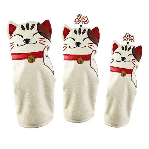 3x Durable Golf  Cover Kitten  400cc Driver Headcover Guard