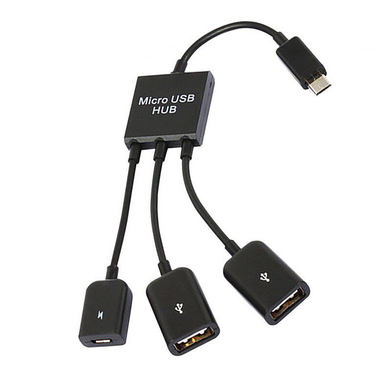 1pcs 3 in 1 durable type c male to female micro otg usb por
