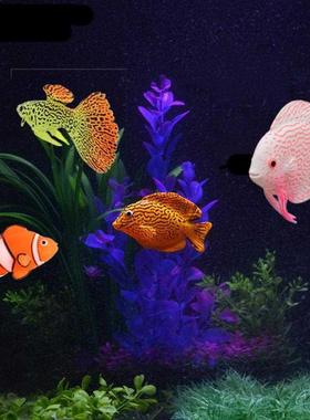 Glow In The Dark Artificial Aquarium Goldfish Ornament Fish
