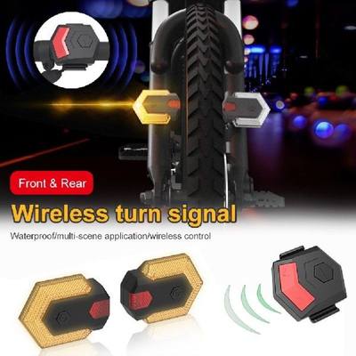 Bike Light Turn Signals Remote Control Bicycle Direction