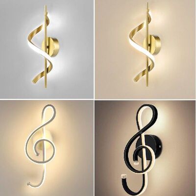 Modern Spiral Wall Lamps Living Bedroom Bedside Indoor Aisle