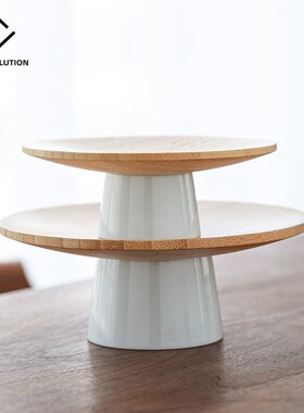 Wood tray for cake fruit dessert stand table decoration tea