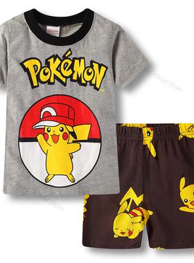 Pikachu Children's Pajamas Sets Children Boys and Gi