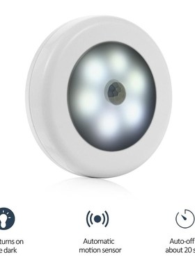 4pcs Body Motion Sensor 6 LED Wall Lamp Night Light Inductio