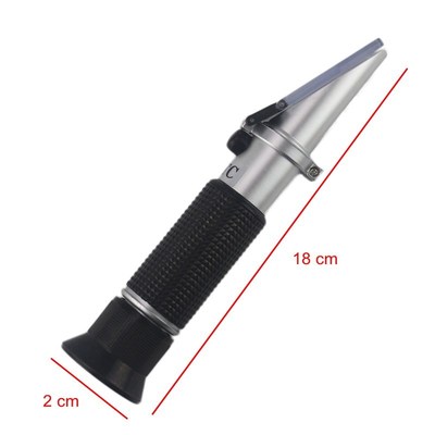 Wine Refractometer Alcohol 0-25% Sugar Content Meter Brix Te