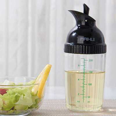 Salad Dressing Shaker Olive Oil Dispenser Bottle With Scale