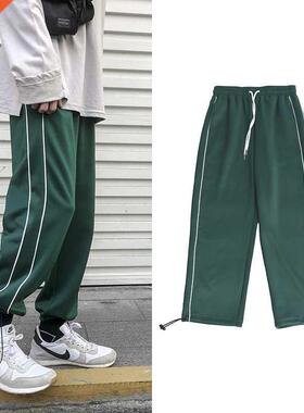 2021 Men's Printing Cotton Casual Pants Leisure Spor
