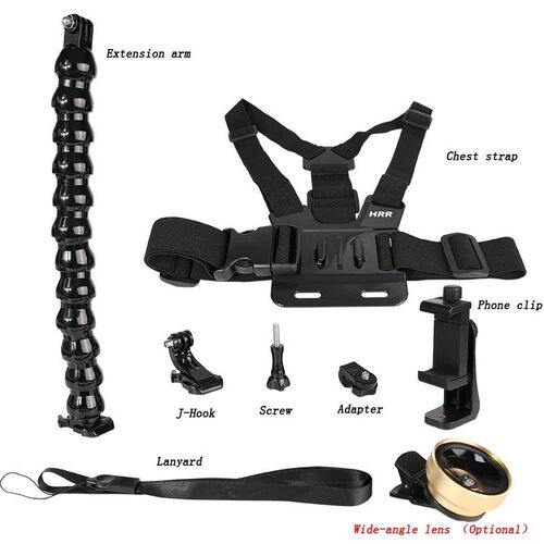 Mobile Phone Chest Mount Harness Strap Holder Cell Phone Cli