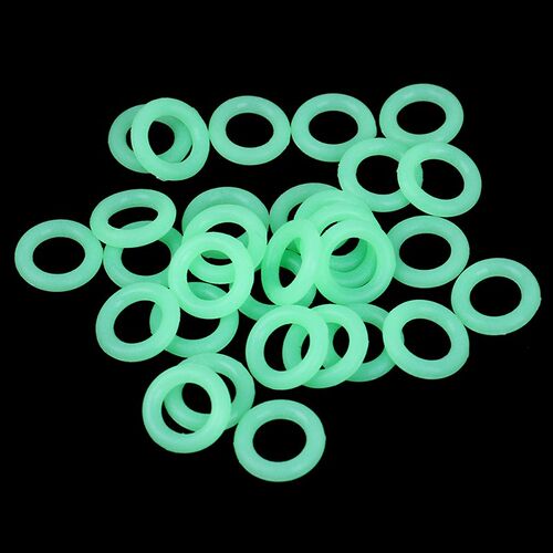 30Pcs/Pack Rubber Tent To Nail Fluorescent Ring Camping Nail