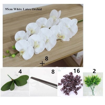 Latex Artificial PU Real Touch Hand Feeling Orchid Arrangeme
