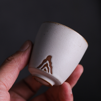 japanese ceramic tea cup handmade mountain teacup chinese