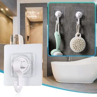 Double Shower Hooks for Bathroom Curtain Robe Wall Towel