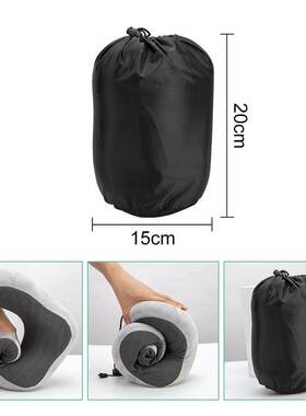 U-Shaped Travel Pillow Neck Memory Foam Airplane Pillow Soft