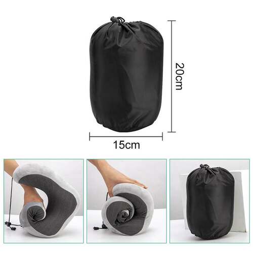 U-Shaped Travel Pillow Neck Memory Foam Airplane Pillow Soft