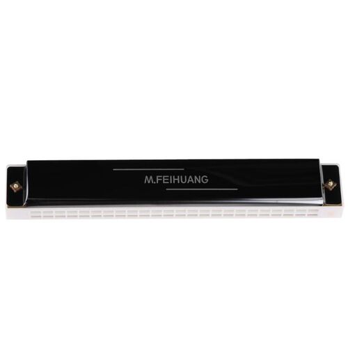 24 Hole Tremolo Harmonica C Key Octave-tuned Mouth Organ wi